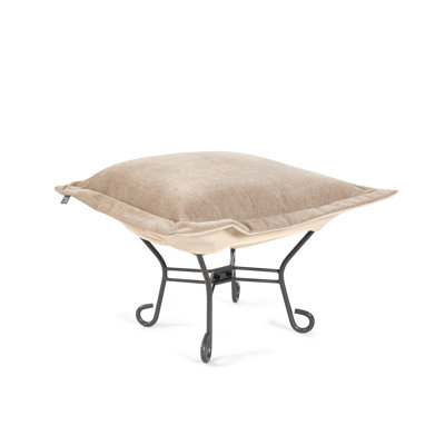 Glenmore Sand Puff Ottoman and Frame