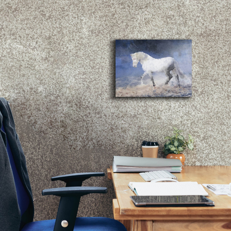 «Horse In The Fog Mist 3» par Irena Orlov, H 12 po x l 16 po x P 0,75 po