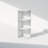 Furinno Reed 3-Tier Space Saving Corner Storage Display Shelf, Bookshelf, White-501148591-501148586