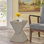 Table d'appoint moderne - Élégante table de bout compatible avec le salon, la chambre à coucher ou le bureau - Mobilier de maison polyvalent avec design et fabrication robuste, couleur gris clair