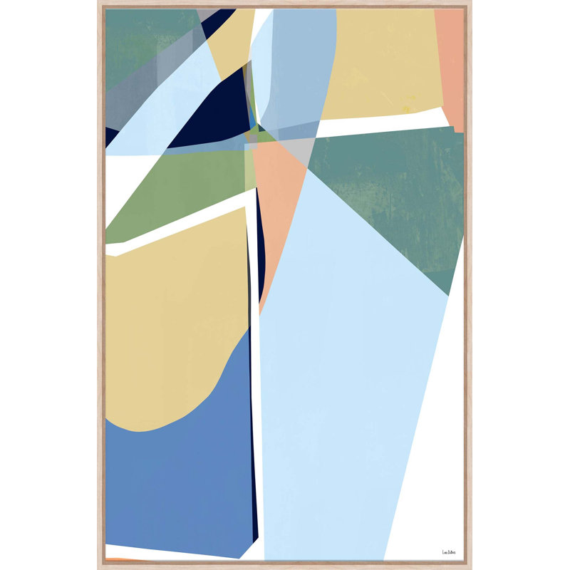 Modern World I Print by Lori Dubois, Brown Floater Framed, 51" H x 34" W