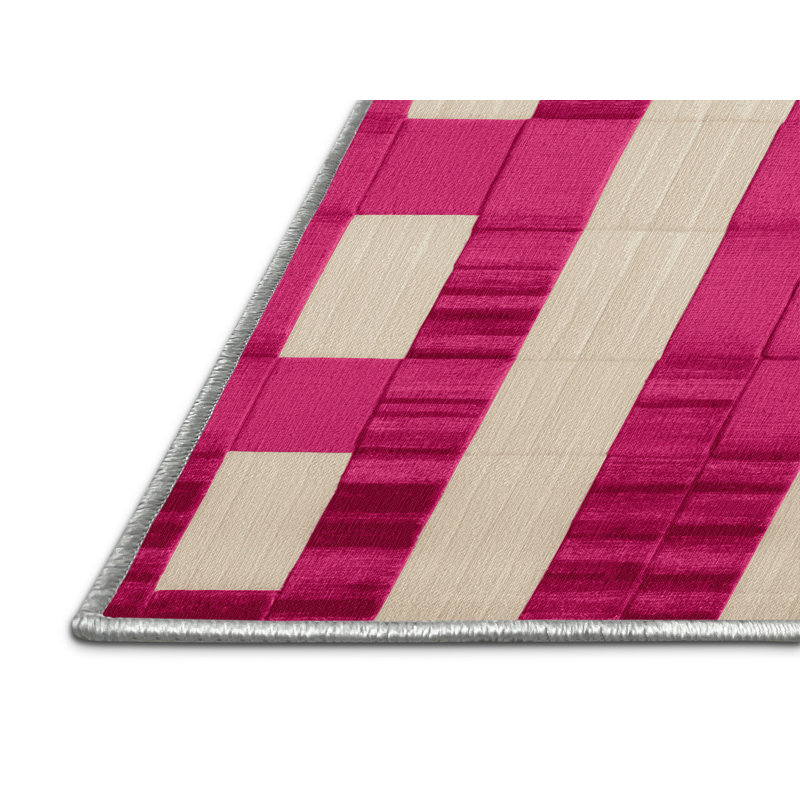 Machine Washable Botanical Area Rug, Round 3'