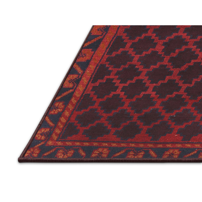 Tapis rouge à motif sud-ouest, Rectangle 2 pi x 5 pi