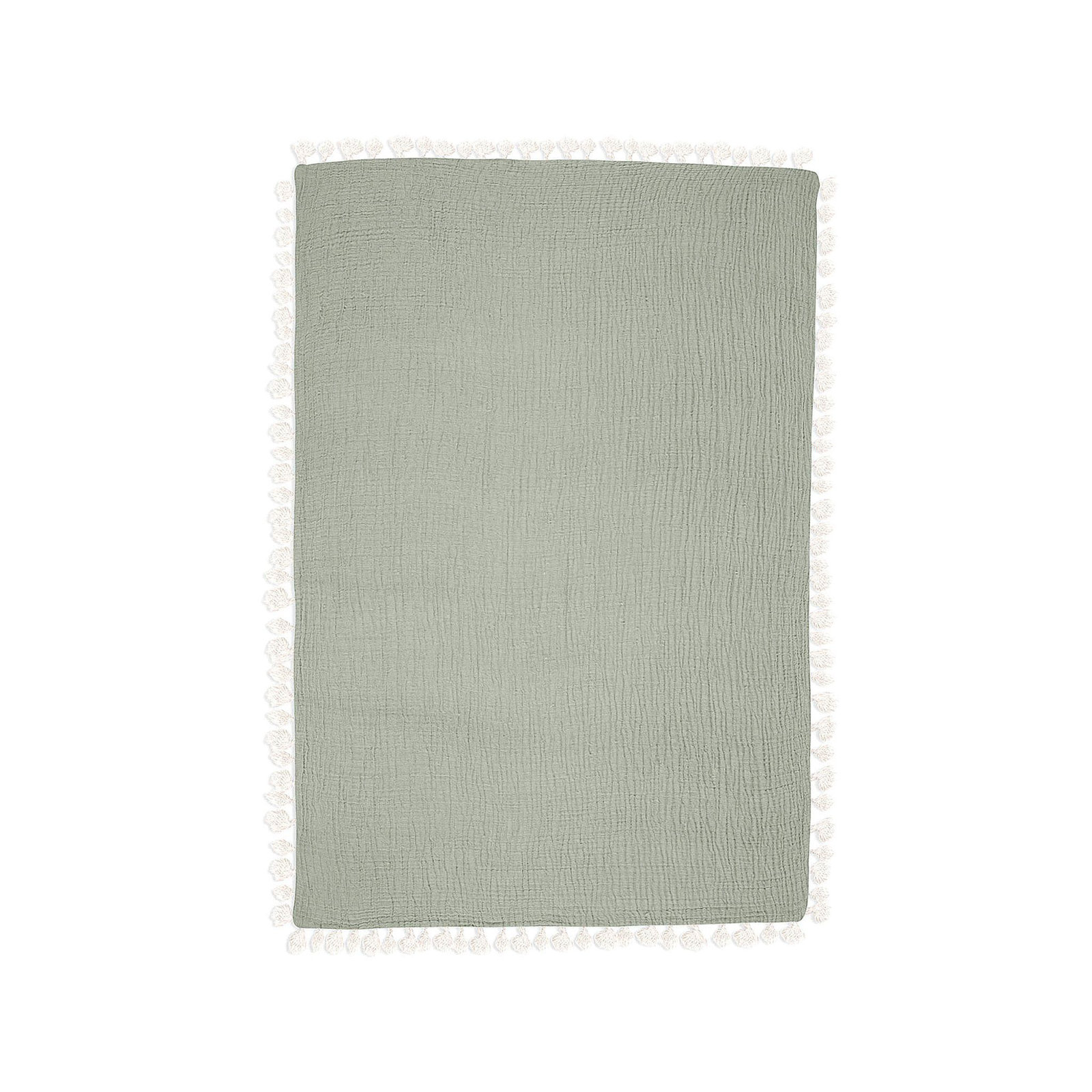 6-Layer Cotton Muslin Baby Blanket, Green