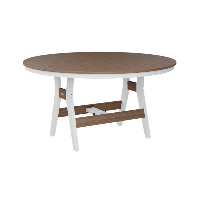 Table de bar ronde Berlin, Acajou antique, H 38,87 po x l 60 po x P 60 po