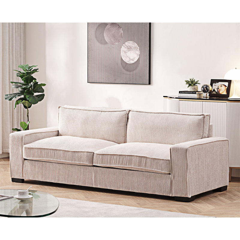 Canapé-lit au design épuré, Beige