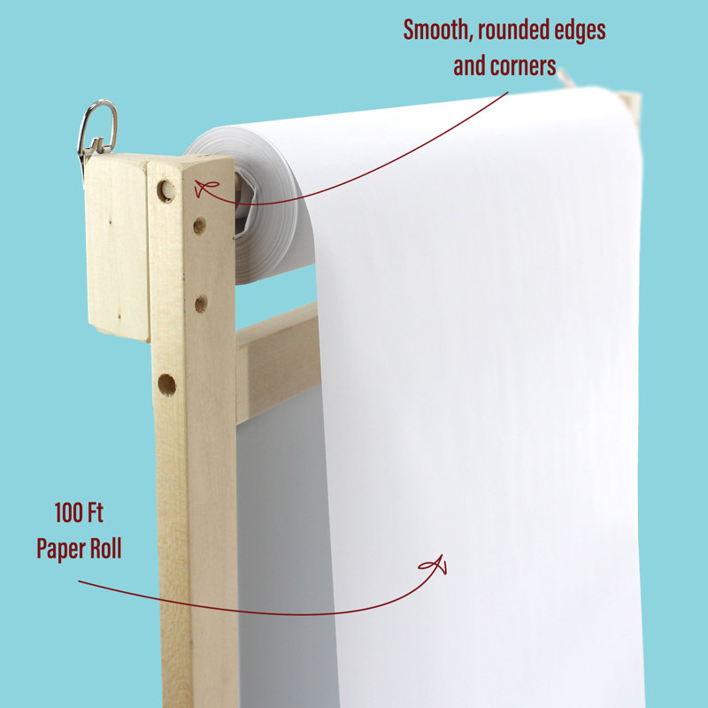 Magnetic Wall-Mounted Whiteboard with Paper Roll and Tray