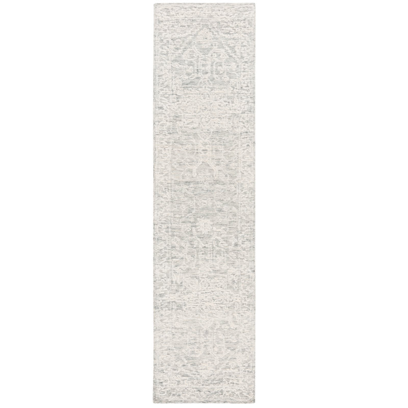 Tapis oriental en coton touffeté à la main Patrizi, Tapis de couloir 2 pi 3 po x 9 pi