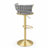 Velvet Adjustable Swivel Bar Stool-1249139173