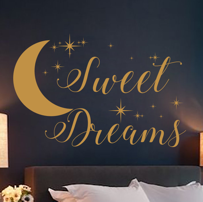 Décalcomanie murale rêves de chambre de bébé, Crème