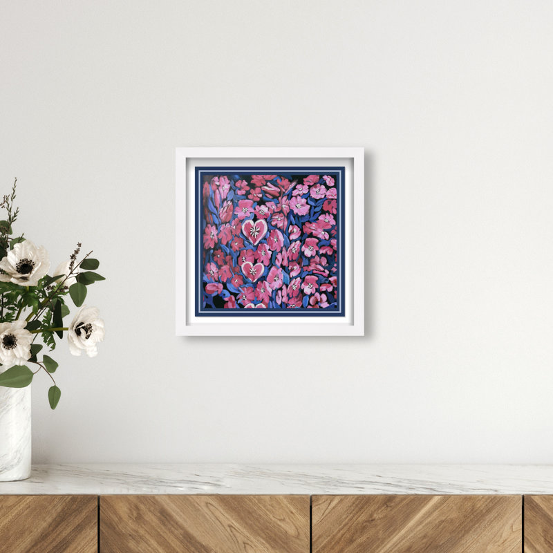 Yours Forever Print by Oliver Gal, 13.5"H x 13.5"W, White Shadowbox