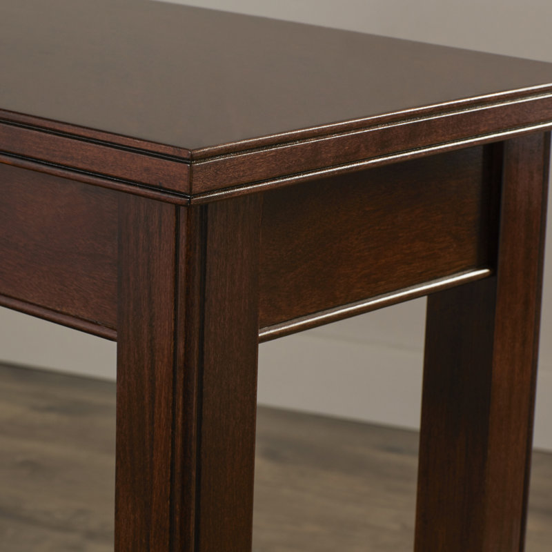 Laurent Solid + Manufactured Wood Narrow End Table, Chocolate Cherry