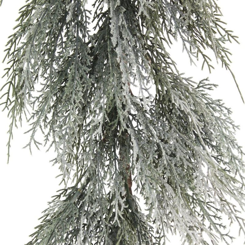 9' Flocked Cedar Garland