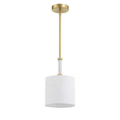 Tiniyah 1 - Light Gold Cylinder Pendant