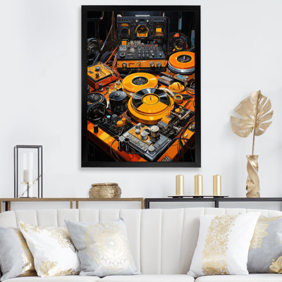 " Yellow Turntables Boom Boxes III "