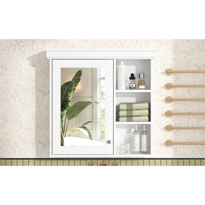 Versatile Bathroom Wall-Mounted Cabinet With Mirror And Storage, Ideal For Multiple Spaces And Organizing Essentials.