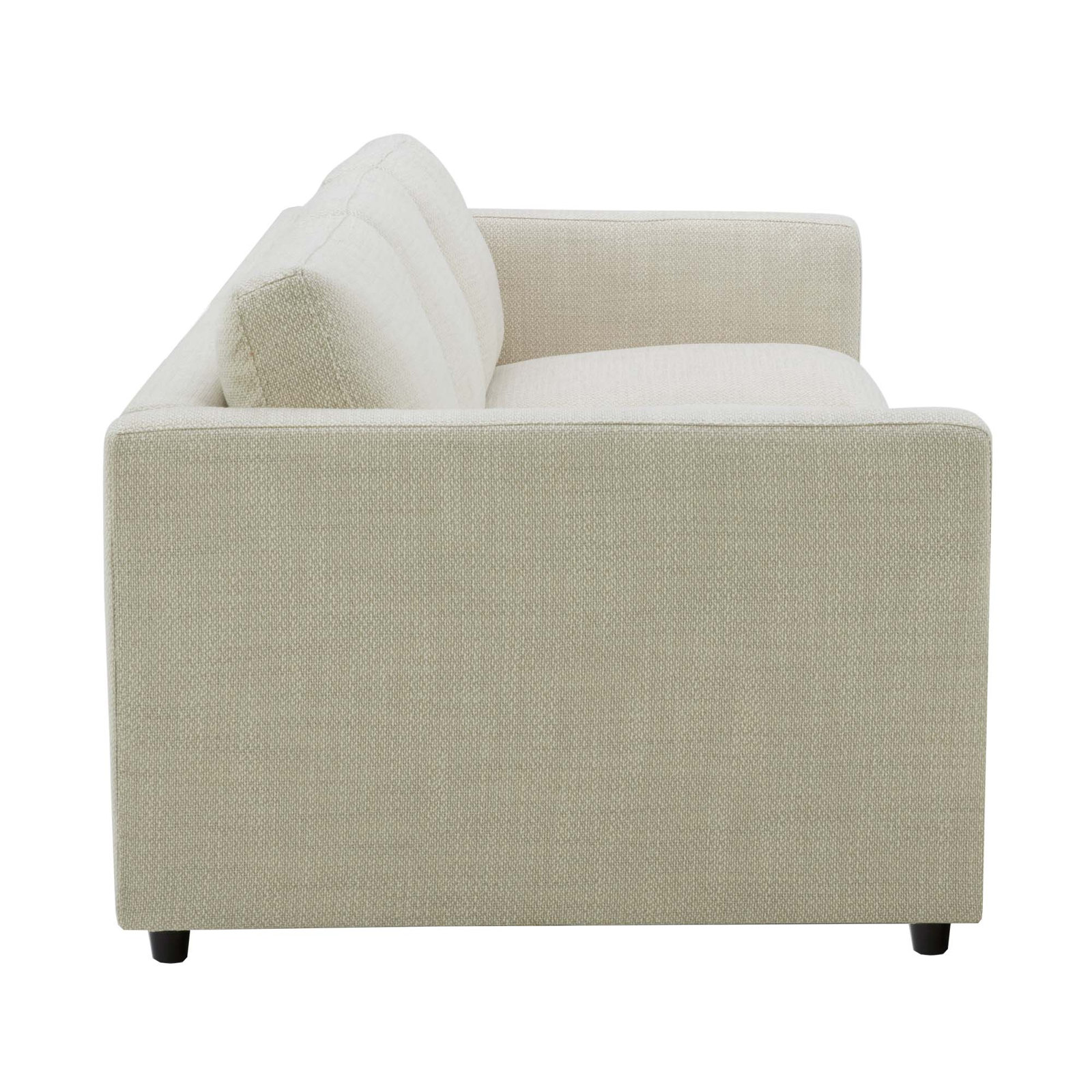 Fleetwood 99" Velvet Sofa, Moto Stucco Tweed Fabric