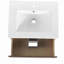 24-inch wall-mounted ceramic washstand, with 2 drawers