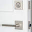 Quadrato Complete Milano Entry Lever Set with Single Cylinder Deadbolt-637317691-637317684