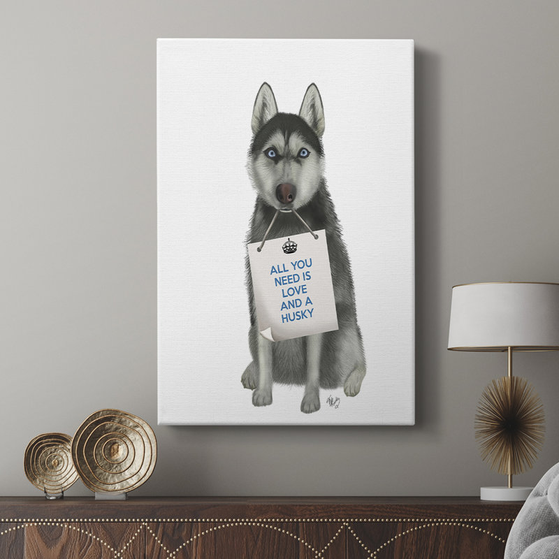 Love and Husky - galerie sur mesure, H 18 po x l 12 po