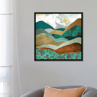 Golden Hills - impression d'art graphique
