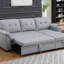 Canapé-lit modulaire réversible en cuir végétalien 83,5 po