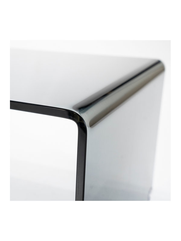 Shadow Glass Top End Table, Grey