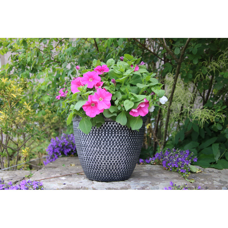 Hamish Pot Planter, Silver, 24cm H x 30cm W x 30cm D