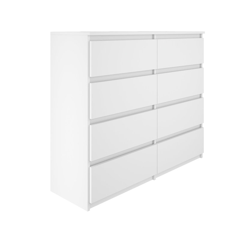 Rollet 120cm W 8 - Drawer Chest of Drawers
