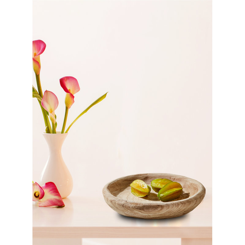 Small Natural Paulownia Wood Decorative Serving Tray