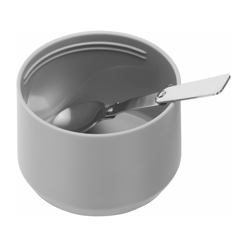 ZWILLING Thermo 23.6 Oz Bottle + Eats Set, Silver/White