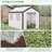 Walk-In Greenhouse, Outdoor Garden Warm Hot House With 4 Roll-Up Windows, 2 Zippered Doors And Weather Cover-113997877