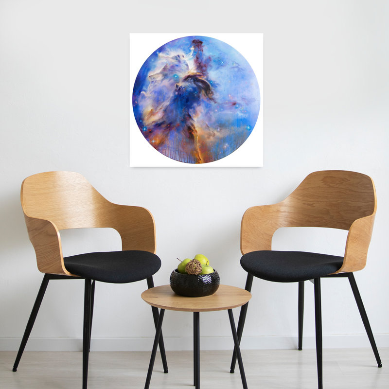 Art contemporain contemporain, paysage de cheval abstrait, H 24 po x l 24 po