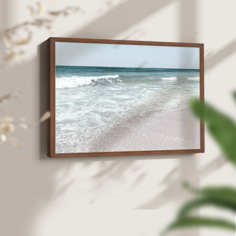 «Shoreline Pleasure», reproduction encadrée, Noyer, H 16 po x l 20 po