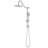 Wall Mounted Shower With 10" Rain & Handheld - Strong Water Performance Brushed Nickel Metal And System Ergonomic Design
