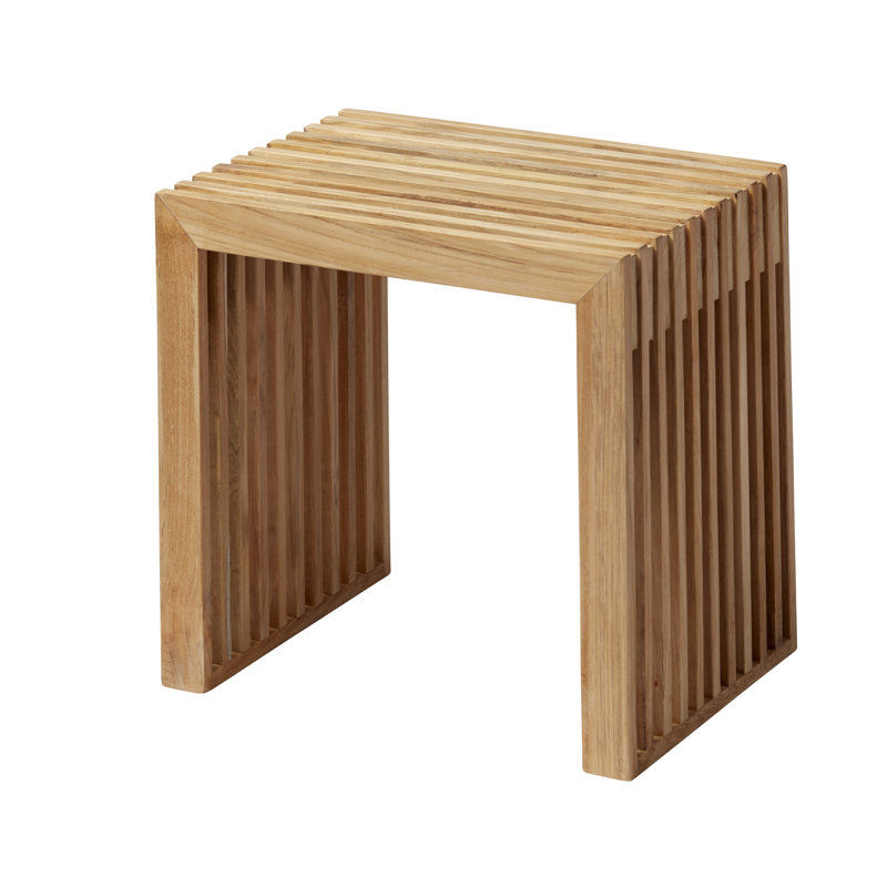 Riascos Solid Wood Accent Stool, Brown