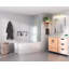 Vela 24.5 in. x 58.25 in. Frameless Single Fixed Bath Panel-41060429