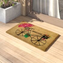 Blossom Bike Hooked Door Mat