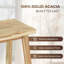 Banc en bois massif pour hall d'entrée, banc de lit, salle à manger, support à plante - banc en bois d'intérieur (47 pouces)