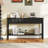  60'' Long Narrow Console Table w/4 Drawers & Open Storage Shelf Anti-Tip Kit Black-577661728