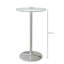 Neomi Round Bar Table for 2 People, High Pub Table with Tempered Glass Top