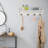 30" Wide Cottage Beach House Design Wall Mounted Coat Rack with 4 Hooks And 1 Shelf Tray-609969474