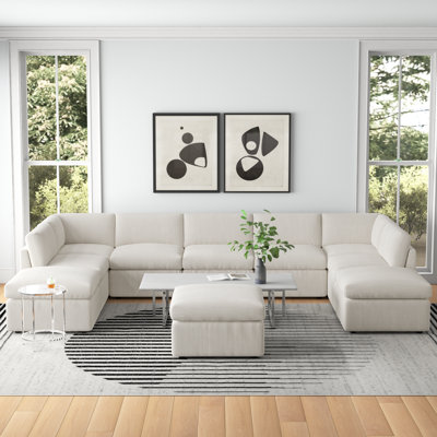 Arfsten Corduroy U-Shaped Sectional