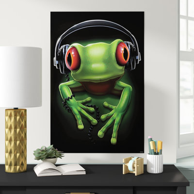 Impression sur papier grenouille rock Espinoza