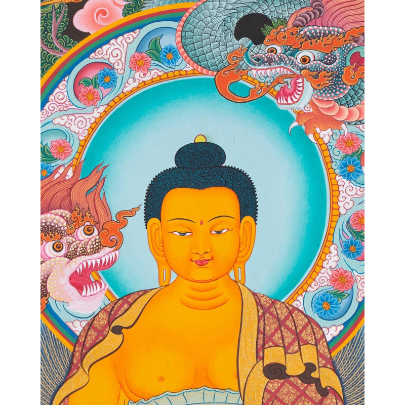 Bouddha Shakyamuni Thangka (Thangka sans brocart)