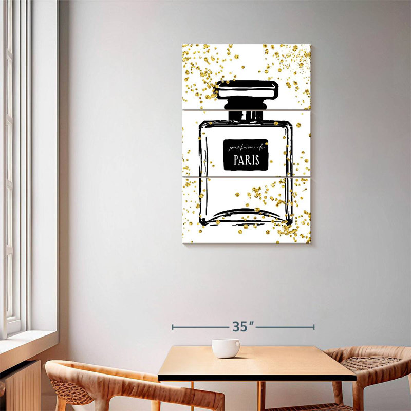 Senne Glitter Perfume I, 65" H x 42" W