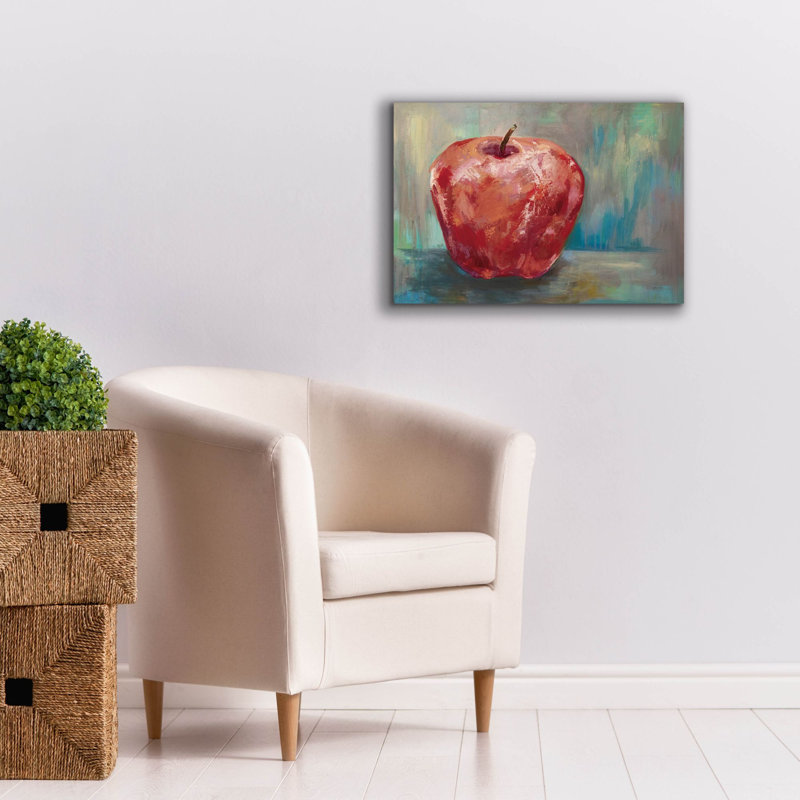 «Red Apple Crop» par Jeanette Vertentes, art mural sur toile, H 18 po x l 26 po x P 0,75 po