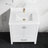 30" Engineered Marble Single Bathroom Vanity Top In White With Sink