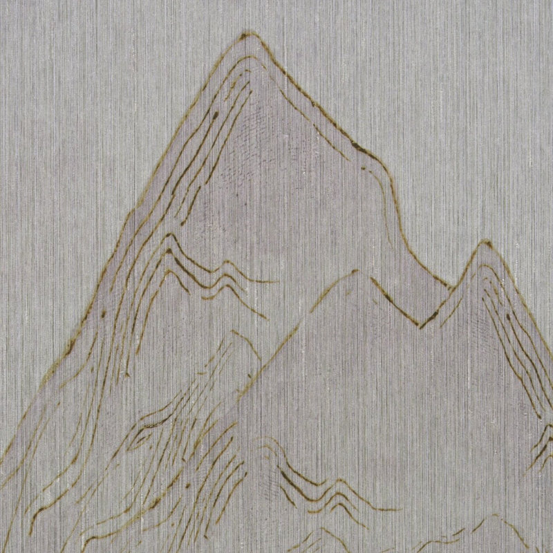 Ensemble de panneaux de paysage Atmospherique, Gris
