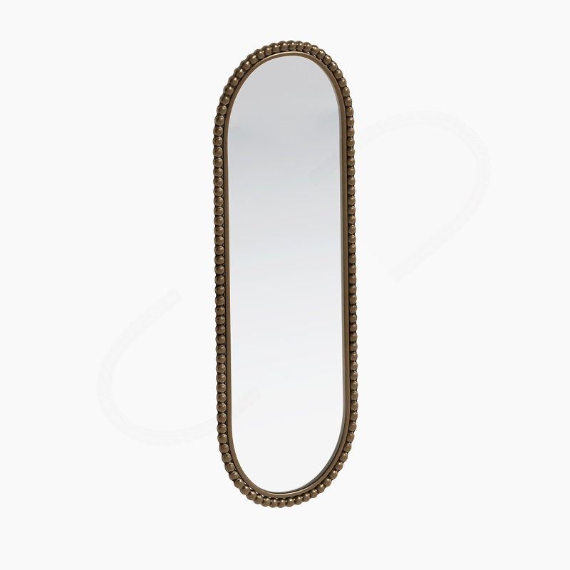 Miroir rétro Iron Art, Brun